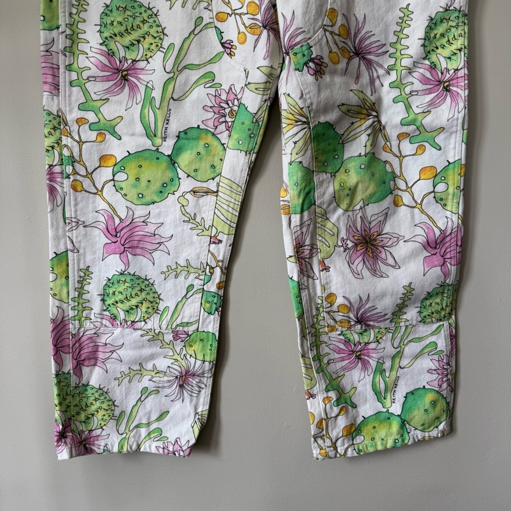 Keith Kelly NYC Printed Cactus Double Knee Carpenter Pants Size XL‎ - Picture 4 of 8